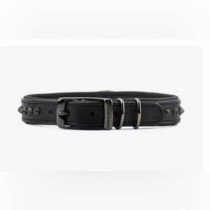 Rogue Royalty handmade leather small dog collar